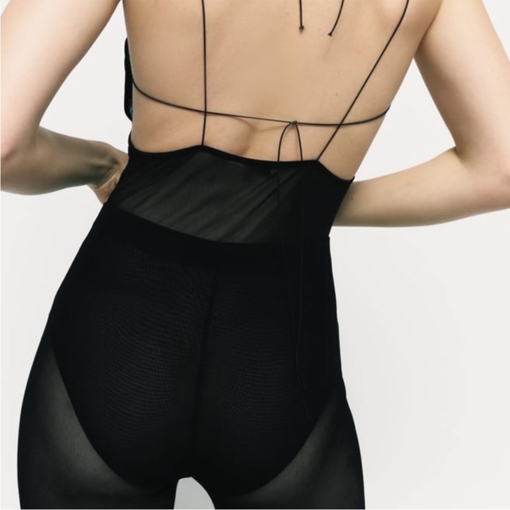 Tulle Halter Neck Bodysuit - Picture 3 of 10